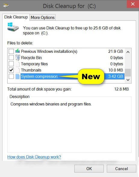 Compress Old Files Disk Cleanup 30