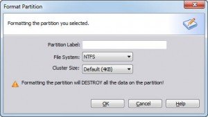 Partition Formatted