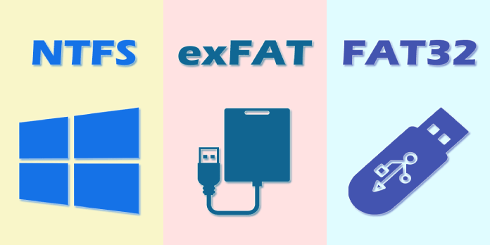 ntfs exfat fat32